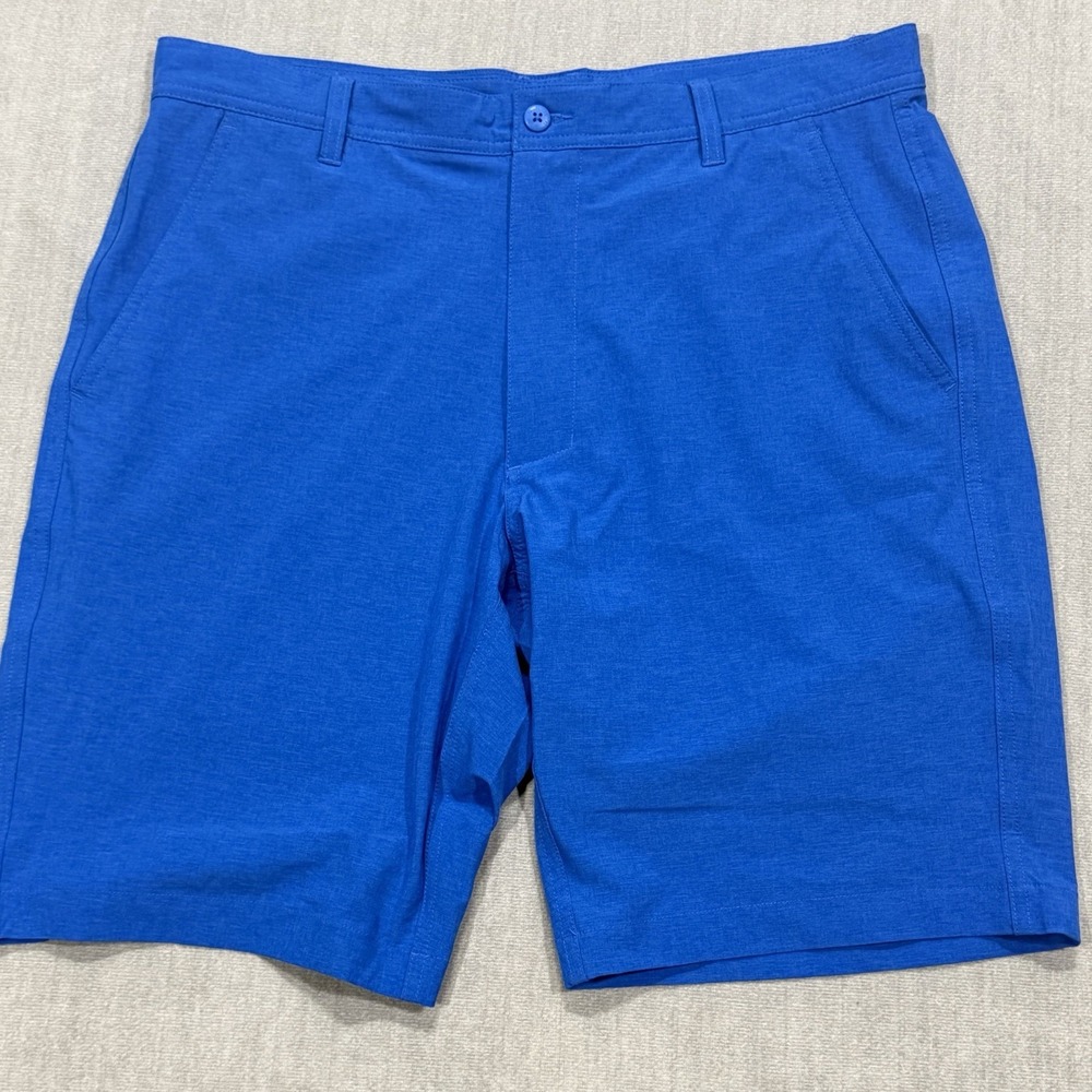FootJoy Shorts Mens 34 Blue Golf Performance Stretch Chino 10 Inch Lightweight